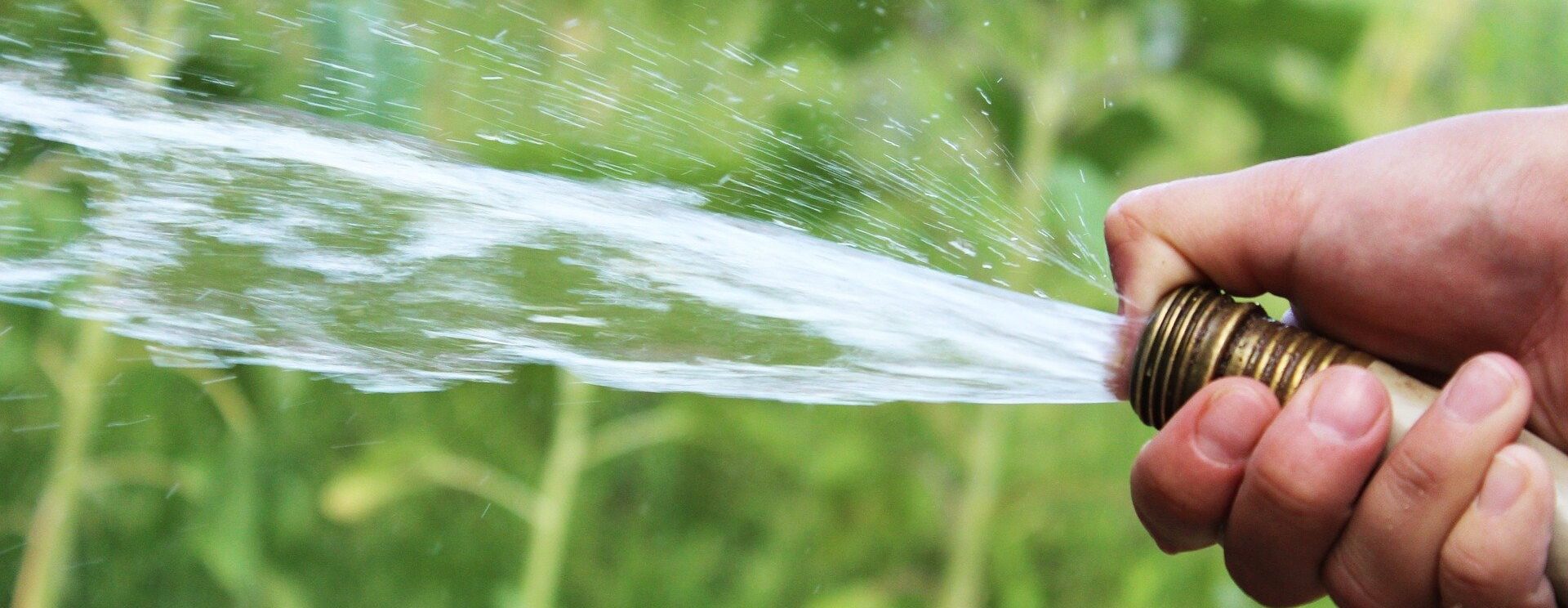 Photo d'un tuyau d'arrosage avec de l'eau