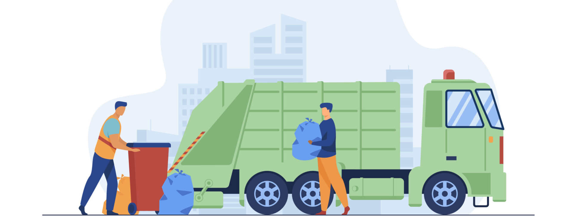 Camion de collecte des déchets