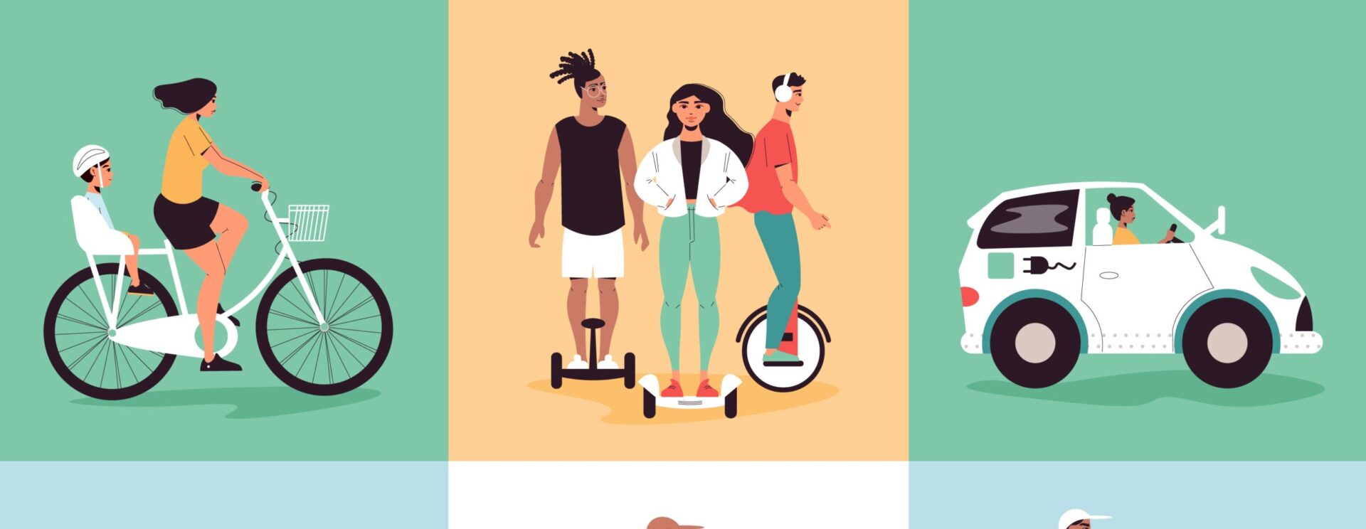 Dessins illustrant la mobilité